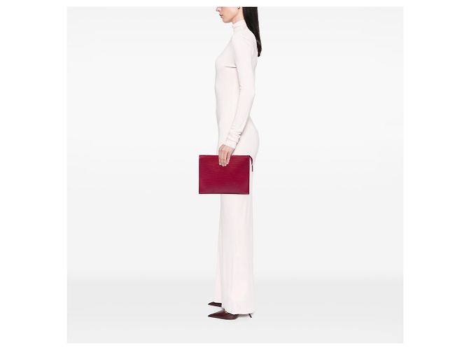 Beauty case Louis Vuitton in Epi Toile rosa 26 - vista 6