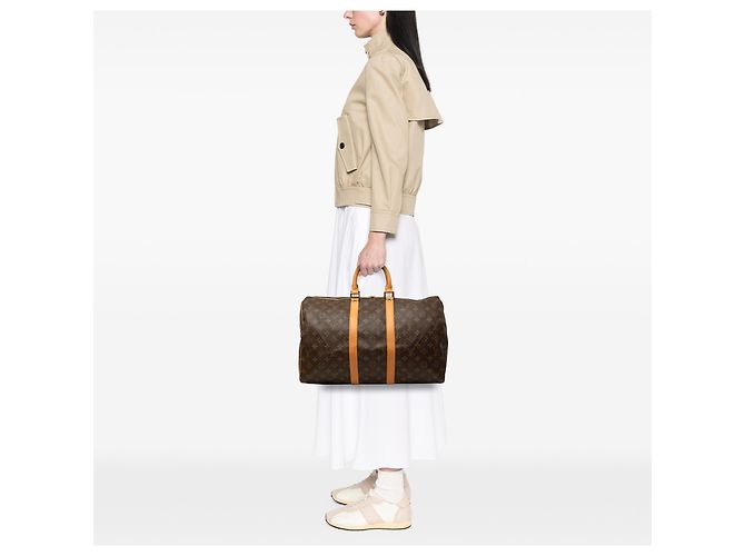 Louis Vuitton Braun Monogram Keepall 45 - Ansicht 8