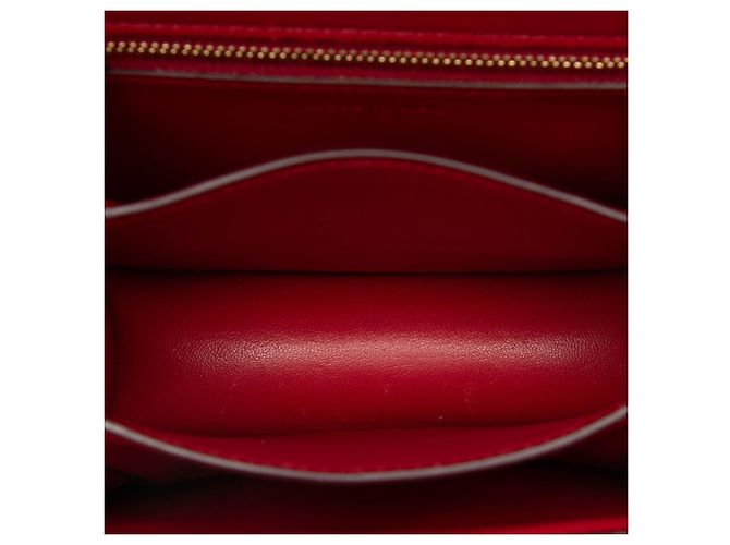 Céline Celine Red Small Calfskin Classic Box Rosso - vista 4