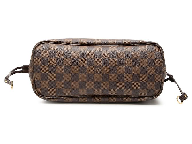 Louis Vuitton Marrone Damier Ebene Neverfull PM - vista 3