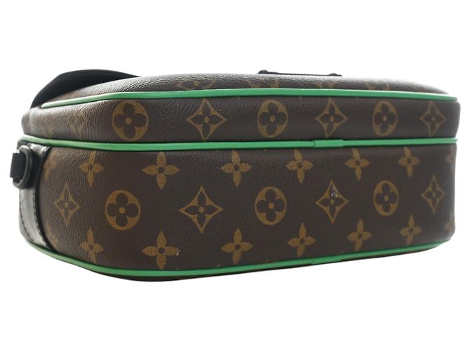 Sac Messenger Louis Vuitton Marron Monogram Macassar S Lock - vue 11