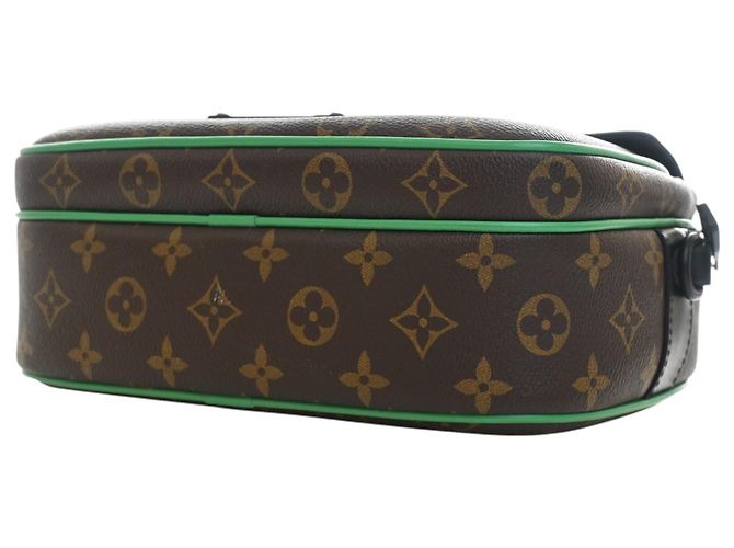 Sac Messenger Louis Vuitton Marron Monogram Macassar S Lock - vue 12