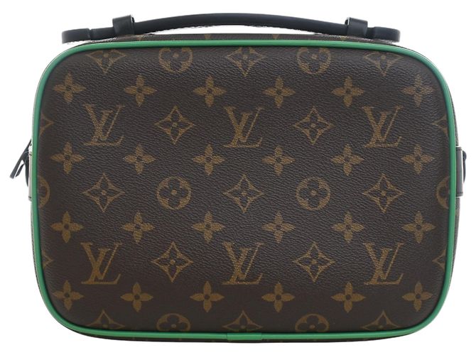 Sac Messenger Louis Vuitton Marron Monogram Macassar S Lock - vue 4