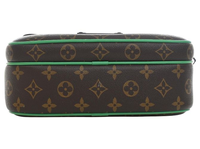 Sac Messenger Louis Vuitton Marron Monogram Macassar S Lock - vue 5