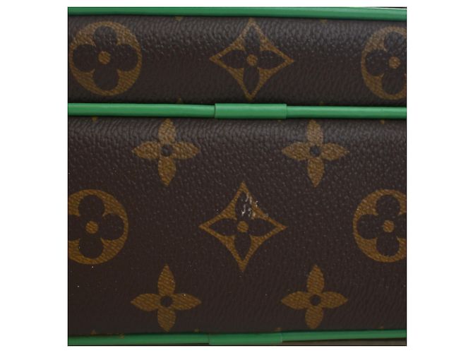 Sac Messenger Louis Vuitton Marron Monogram Macassar S Lock - vue 8