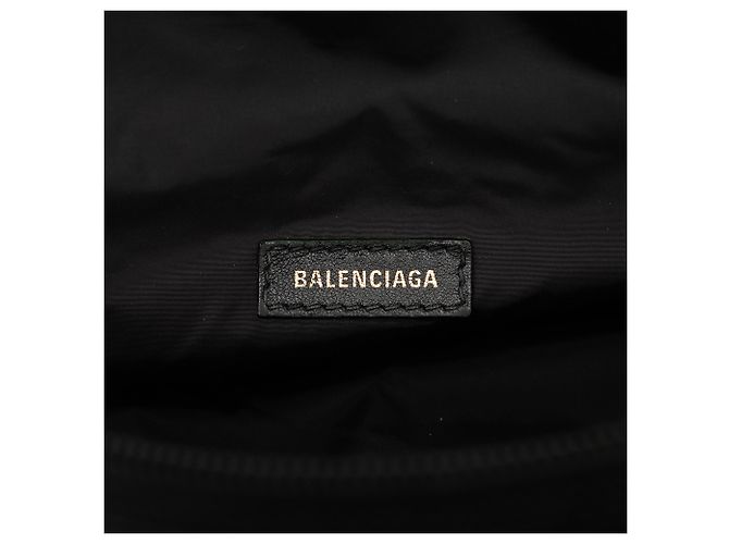 Borsa a tracolla Balenciaga Black Small Nylon Logo Wheel Belt Bag Nero - vista 5