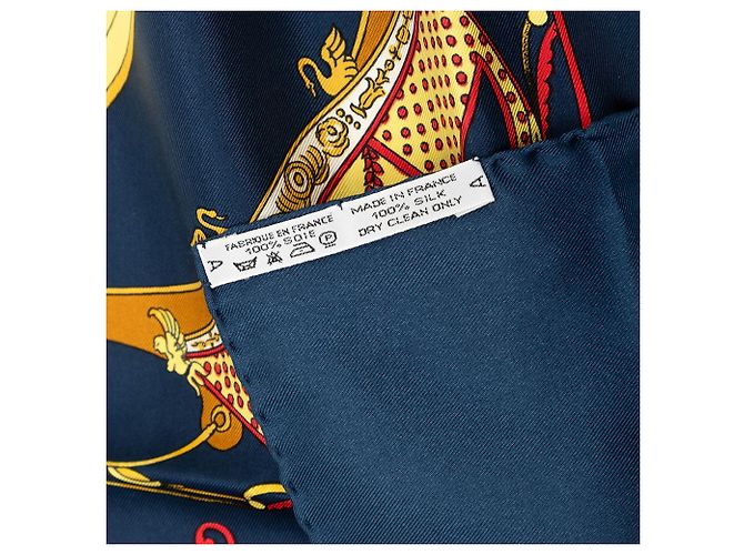 Hermès Seidentuch Blue Springs 90 Blau - Ansicht 2
