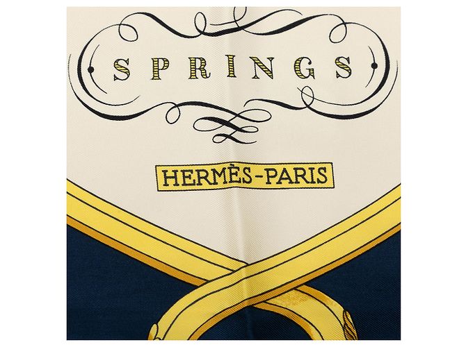 Hermès Seidentuch Blue Springs 90 Blau - Ansicht 3