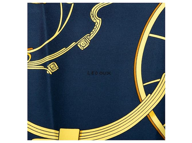 Hermès Seidentuch Blue Springs 90 Blau - Ansicht 4
