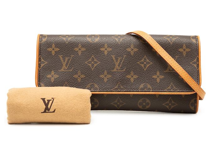 Louis Vuitton Pochette Twin GM Monogram marrone - vista 8