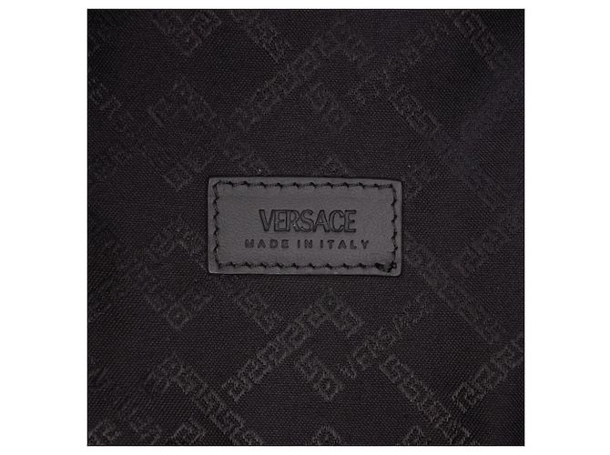 Versace Rucksack aus Nylon in Grau mit Logo-Print Braun - Ansicht 5