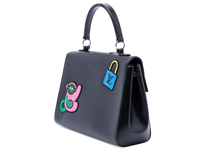 Louis Vuitton Cluny BB Epi Nero LV Stories - vista 2