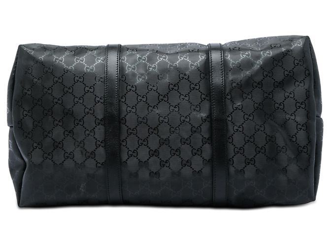 Weekender Gucci nero con stampa GG - vista 3