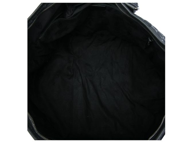Weekender Gucci nero con stampa GG - vista 4