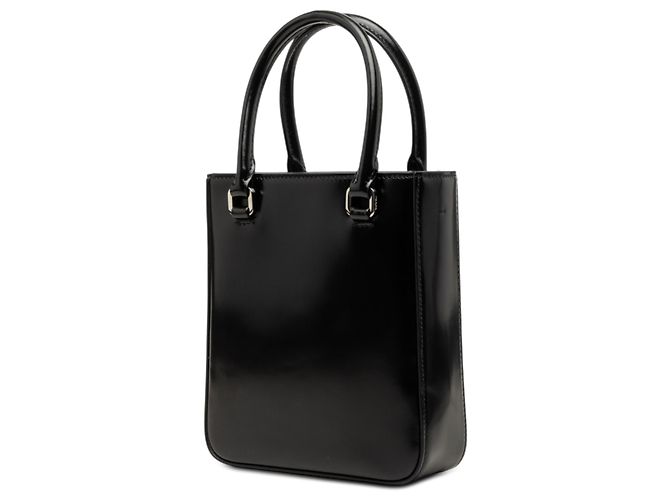 Borsa Prada Black Small Spazzolato Leather Satchel Nero - vista 2