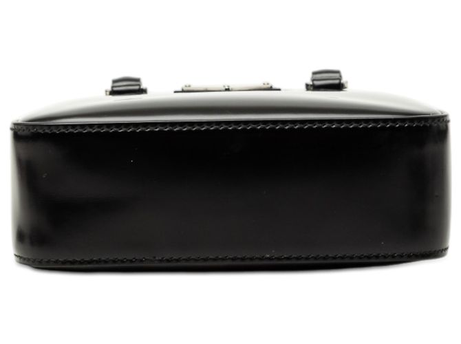 Borsa Prada Black Small Spazzolato Leather Satchel Nero - vista 3