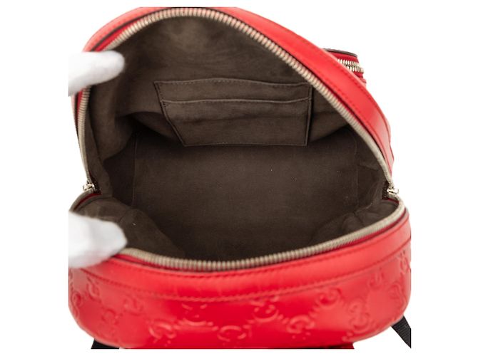 Zaino Gucci Rosso Guccissima - vista 4