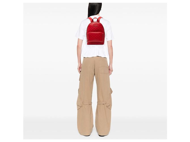 Zaino Gucci Rosso Guccissima - vista 6