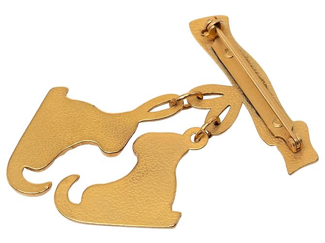 Spilla Hermès Gold Pattini Banhata in Oro D'oro - vista 2