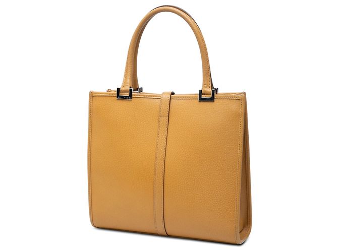 Borsa Jackie in pelle di vitello marrone Gucci Caramello - vista 2