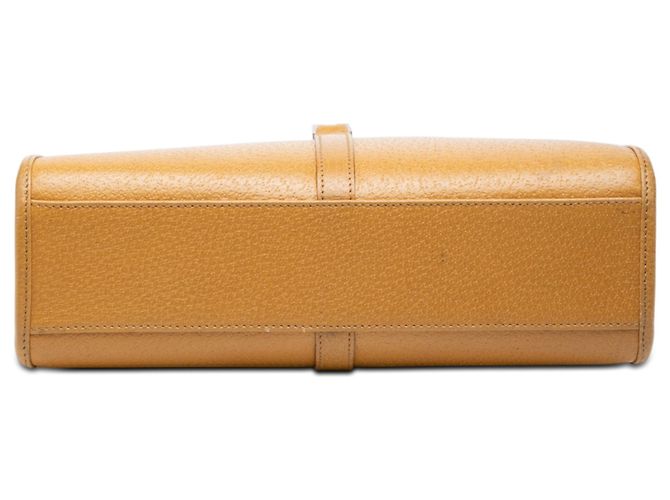 Borsa Jackie in pelle di vitello marrone Gucci Caramello - vista 3