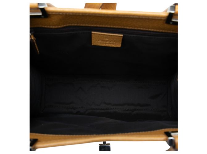 Borsa Jackie in pelle di vitello marrone Gucci Caramello - vista 4