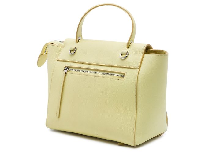 Belt Bag Céline Borsa cintura Celine in pelle di vitello microgranulata gialla Giallo - vista 2
