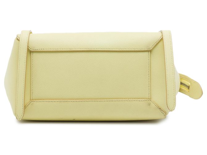 Belt Bag Céline Borsa cintura Celine in pelle di vitello microgranulata gialla Giallo - vista 3