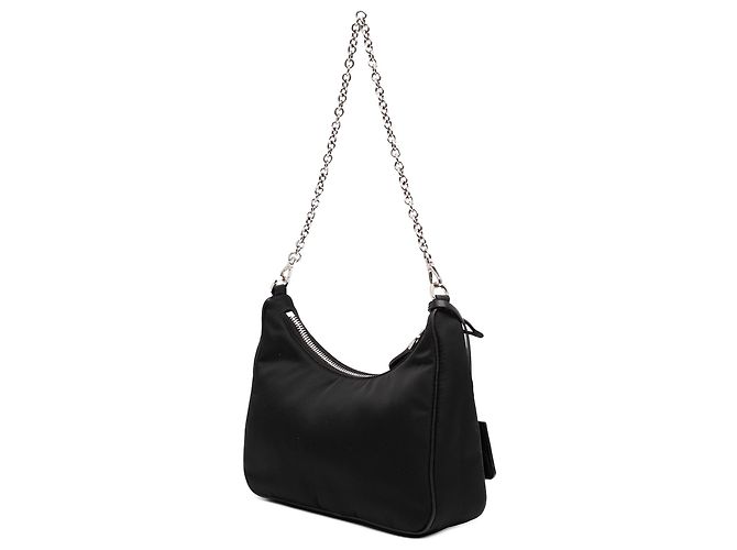 Borsa Prada Black Saffiano Trimmed Re Nylon Re Edition 2005 Nero - vista 2