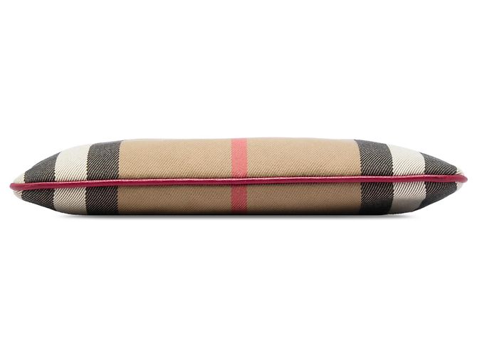 Borsa a tracolla Burberry Peyton in tela House Check marrone Marrone chiaro - vista 3