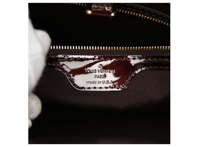 Louis Vuitton Purple Monogram Vernis Wilshire PM Porpora - vista 5