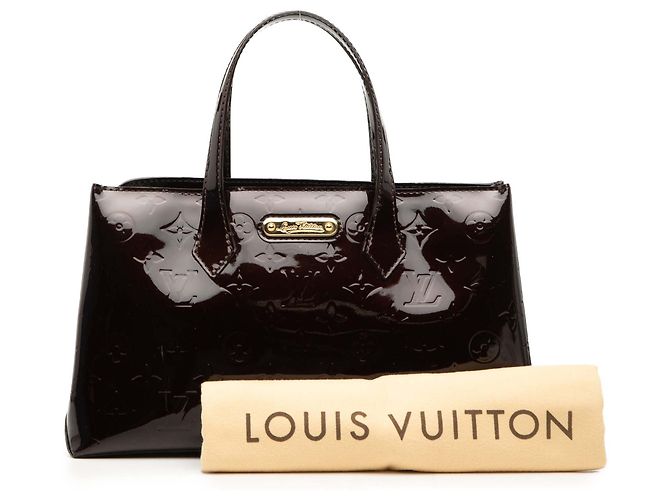 Louis Vuitton Purple Monogram Vernis Wilshire PM Porpora - vista 8