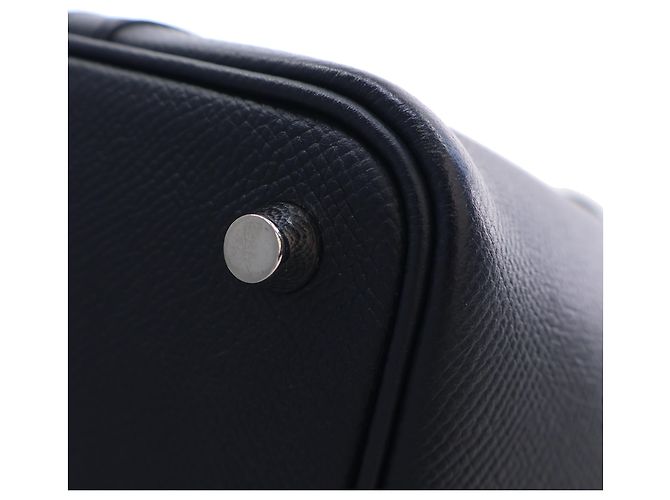 Hermès Blue Epsom Tressage Picotin Lock 18 Blu navy - vista 11