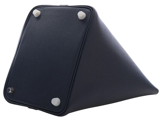 Hermès Blue Epsom Tressage Picotin Lock 18 Blu navy - vista 13