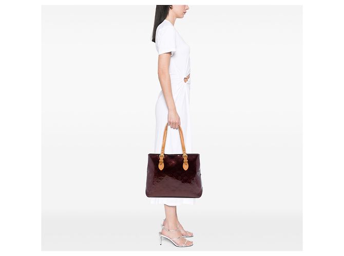 Louis Vuitton Purple Monogram Vernis Brentwood Porpora - vista 6
