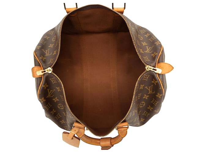 Louis Vuitton Marrone Monogram Keepall 45 - vista 4
