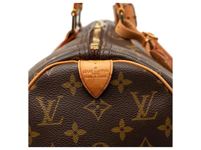Louis Vuitton Marrone Monogram Keepall 45 - vista 5