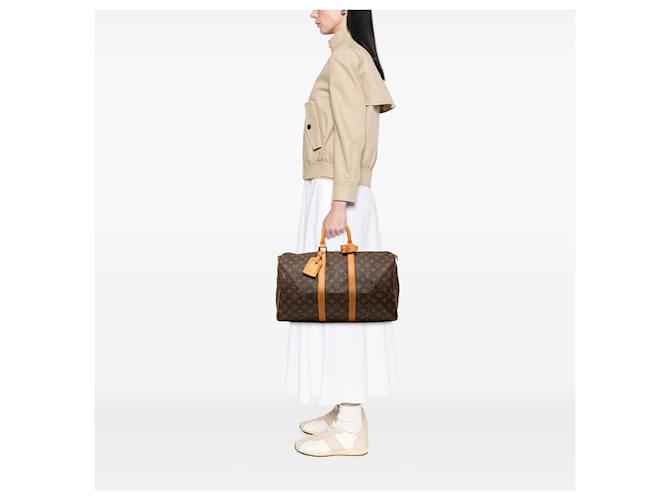 Louis Vuitton Marrone Monogram Keepall 45 - vista 8
