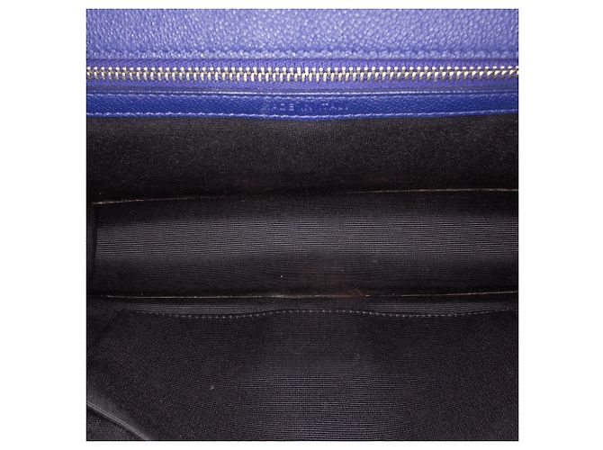 Dior Blue Medium Grained Calfskin Diorama Flap Azul - vista 4