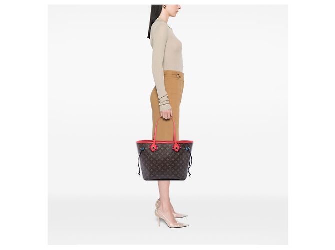 Louis Vuitton Marrón Monogram Totem Neo Neverfull MM Castaño - vista 6