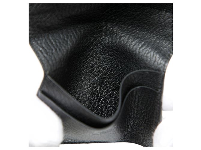Tarjetero Evelyne en chevre Mysore negro Hermès - vista 6