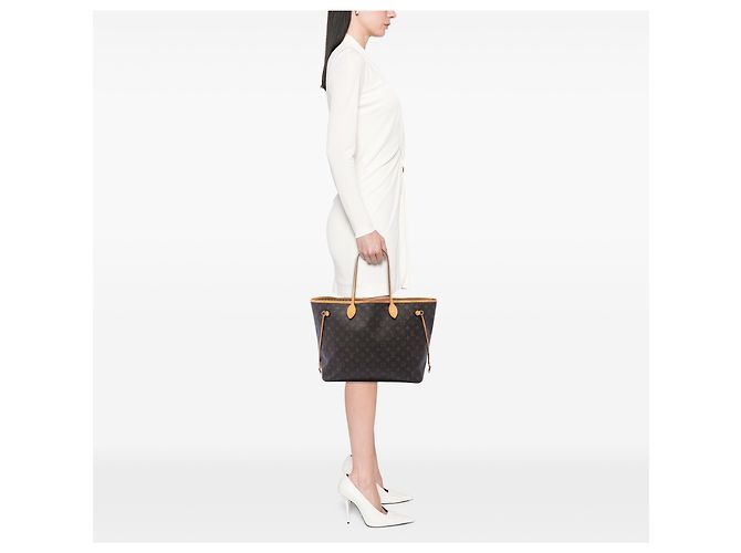 Louis Vuitton Marrone Monogram Neverfull MM - vista 6