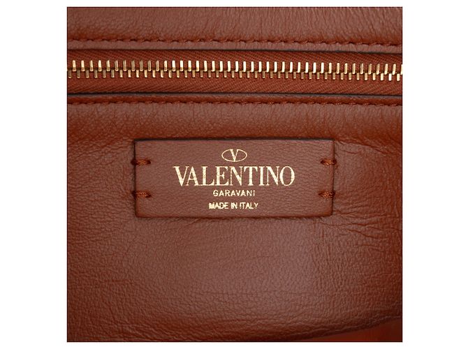 Borsa Valentino Blue Medium Denim Roman Stud - vista 5