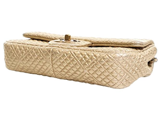 Chanel Gold Small Micro Quilted Metallic Lambskin Coin Flap D'oro - vista 11