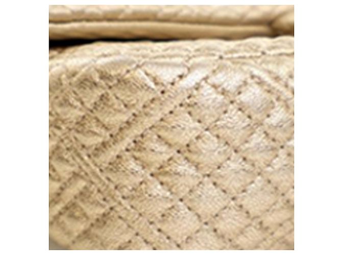 Chanel Gold Small Micro Quilted Metallic Lambskin Coin Flap D'oro - vista 14