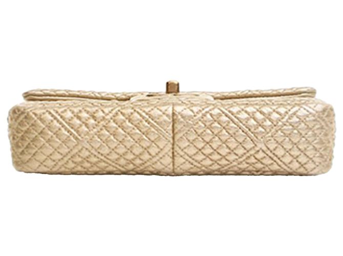 Chanel Gold Small Micro Quilted Metallic Lambskin Coin Flap D'oro - vista 5