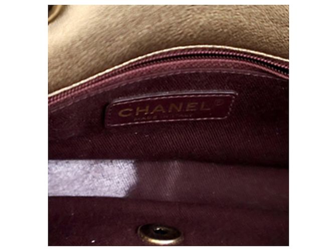 Chanel Gold Small Micro Quilted Metallic Lambskin Coin Flap D'oro - vista 9