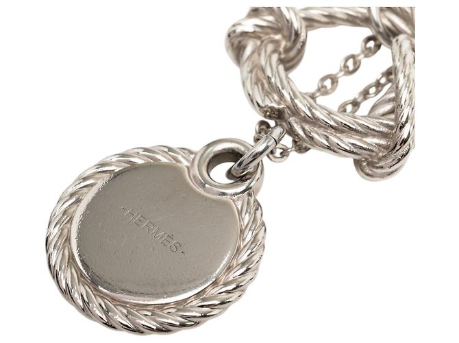 Collana con pendente Cordage Rope in argento placcato palladio Hermès - vista 4