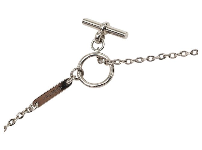 Collana con pendente Cordage Rope in argento placcato palladio Hermès - vista 7