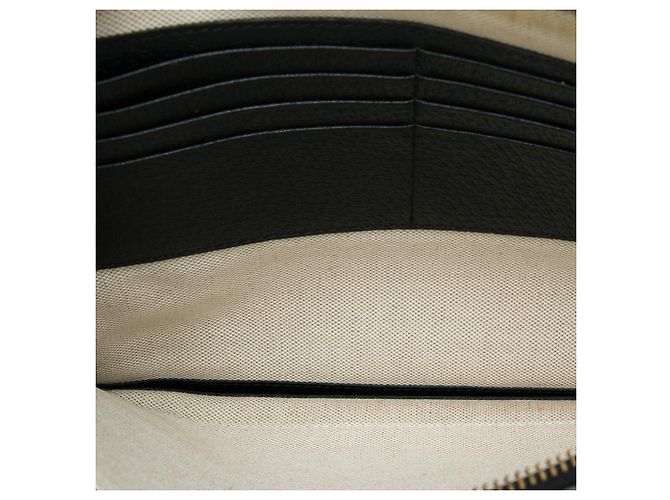 Clutch Bee Star in pelle di vitello nera Gucci Nero - vista 4